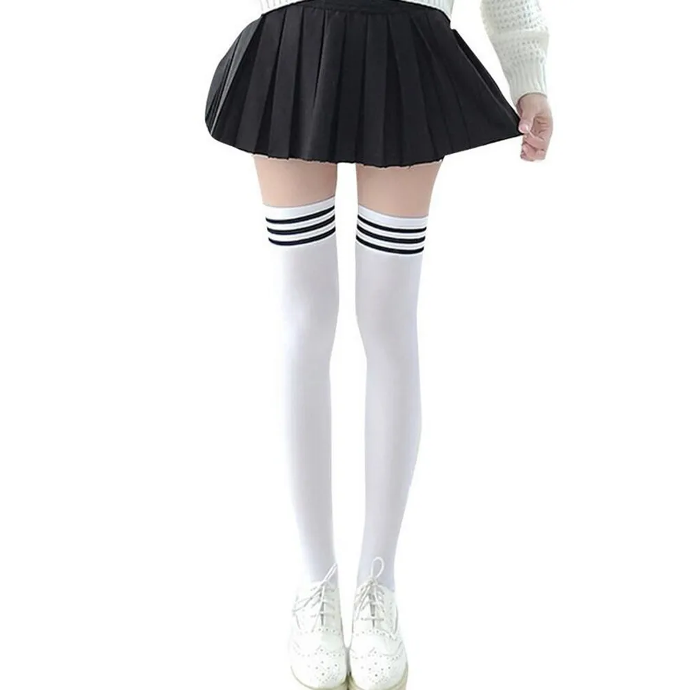 

Girls Women's Clothing Non-Slip Anti-Hem Fashion Thigh High Over Knee High Socks Funny Cute Women Socks Calcetines Mujer C1211