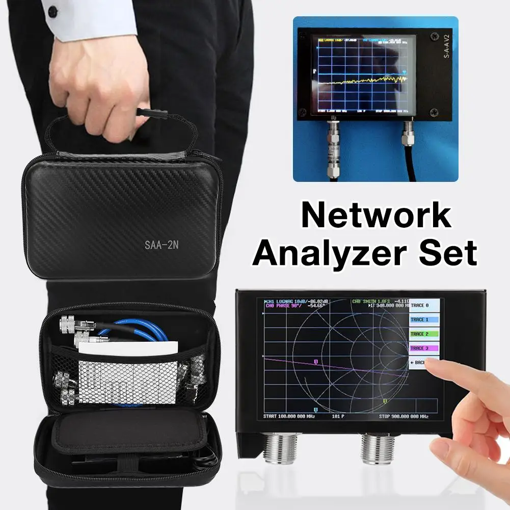 Для SAA2N Nano VNA V2 3GH вектор сетевой анализатор комплект цифровые часы касаясь Экран 50
