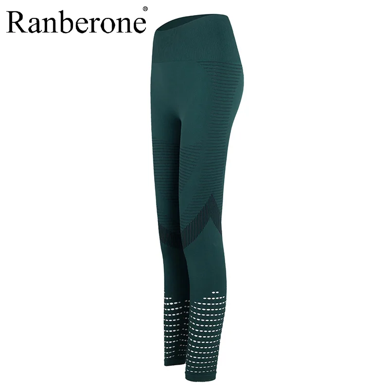 Yoga Leggings Women High Waist Seamless Hollow Out Gym Legging Super Stretchy Yoga Pants Fitness Sport Tights Jogging Trousers