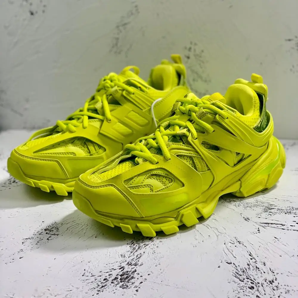 

Womens Track 3.0 Flat Tennis Sneaker Mens Thick Sole Trainer Shoes Lace Up Casual Jogging Shoes 35-45