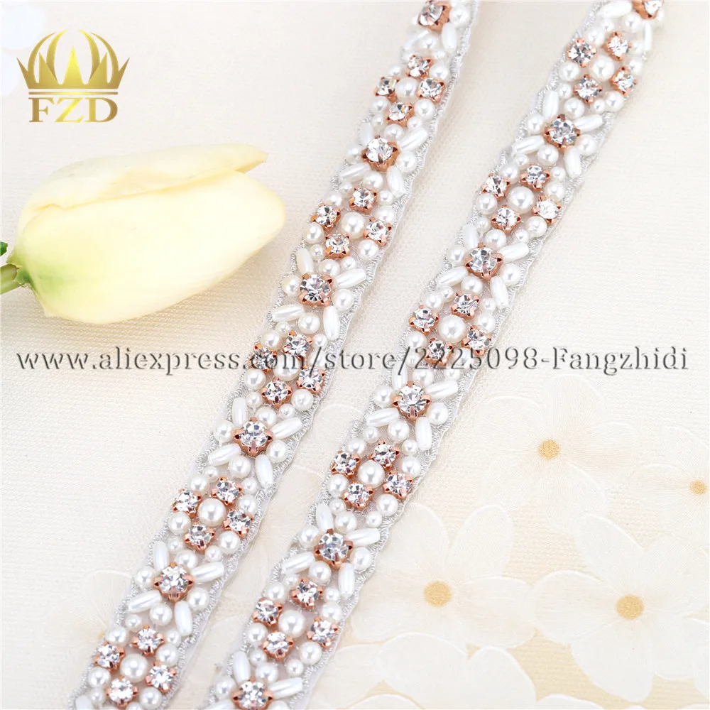 (10 ярдов) оптовая продажа прозрачные стразы для шитья отделка бисером цепочка