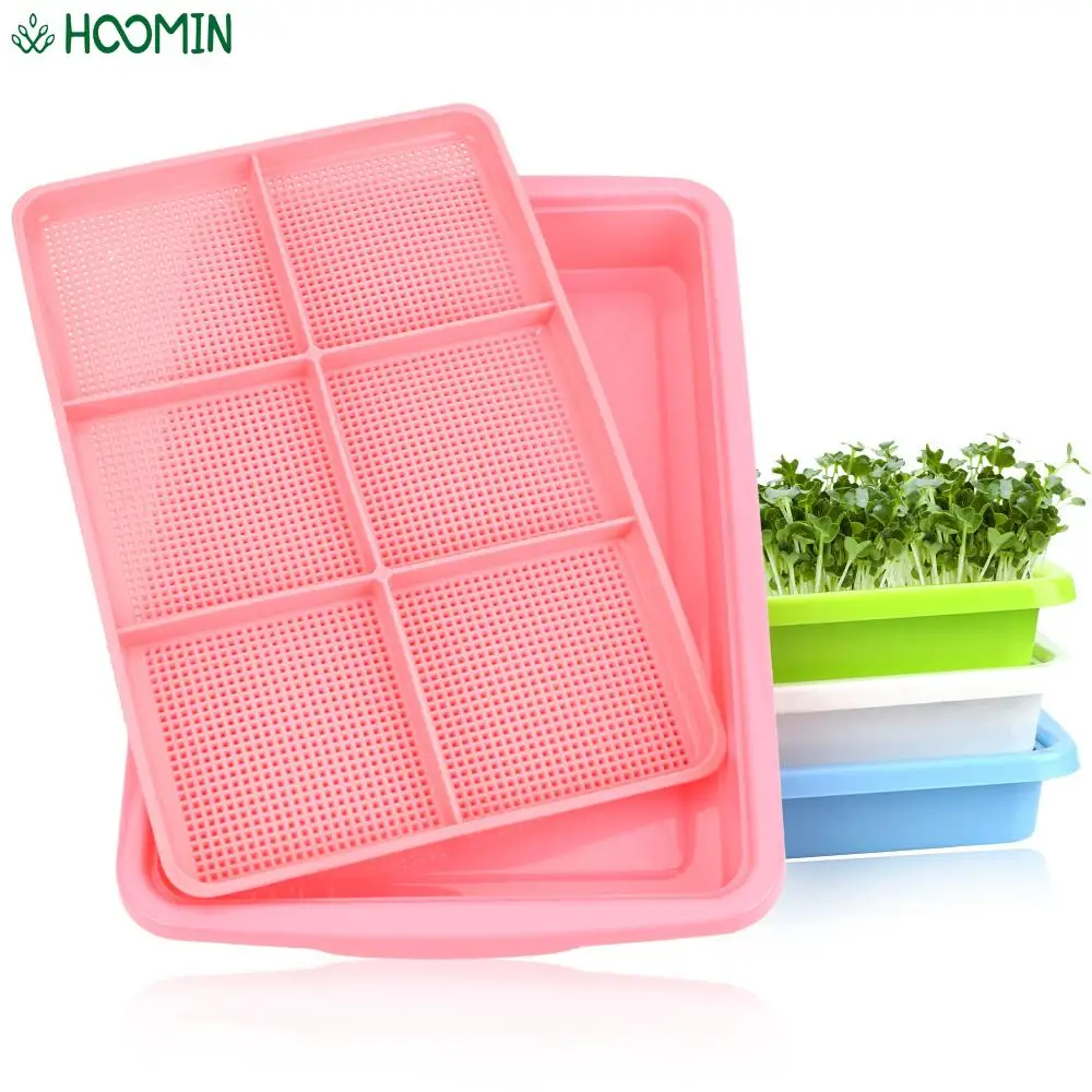 

1 pcs Double Layer Bean Sprouts Growing Wheat seedlings Nursery Pots Planting Vegetable Plate Seedling Tray Household