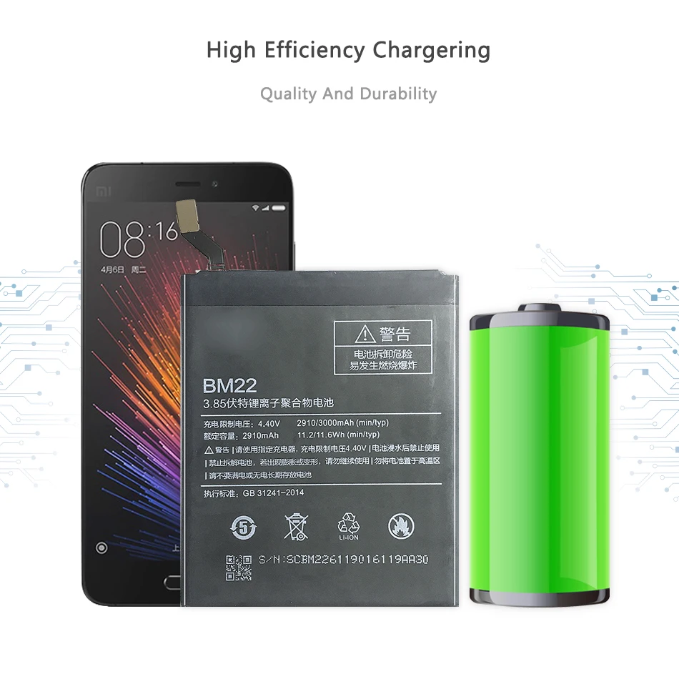 

Free Tools for Xiao Mi Original Phone Battery BM22 for Xiaomi Mi 5 Mi5 M5 3000mAh High Quality Battery