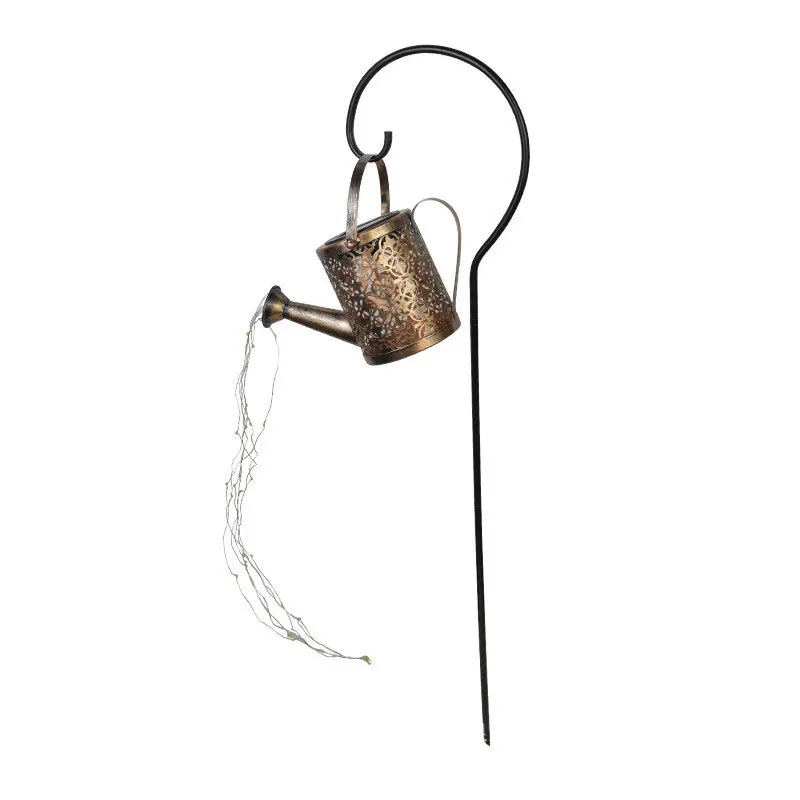 

Garden Retro Solar Lantern Star Kettle Vintage Solar Lamp Art Gardening Decoration Lawn Lamp Waterproof Garden Yard Decor