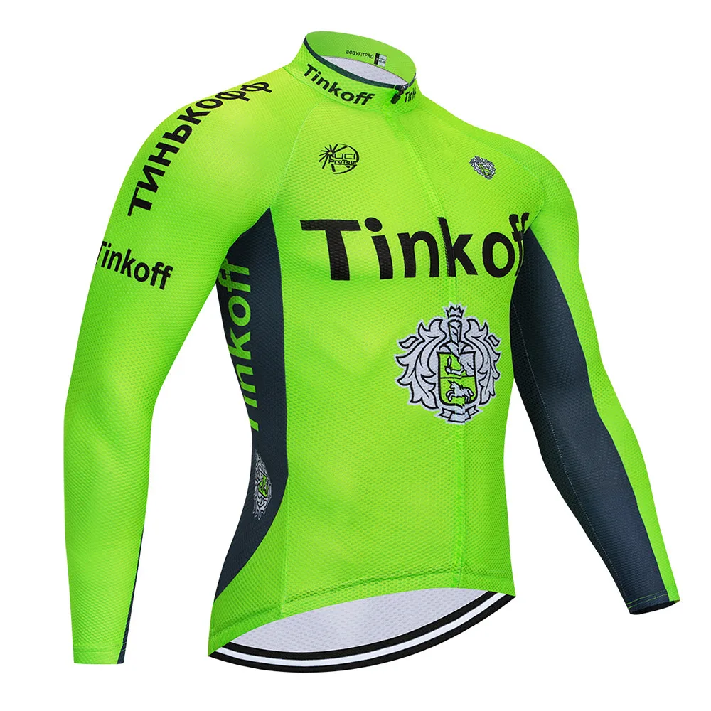 Cycling Jersey Tinkoff, комплект из Джерси с длинным рукавом для велоспорта, Летний Дышащий комбинезон, ropa ciclismo, одежда для велоспорта, MTB велосипеда, мужская одежда - Цвет: Cycling Jersey