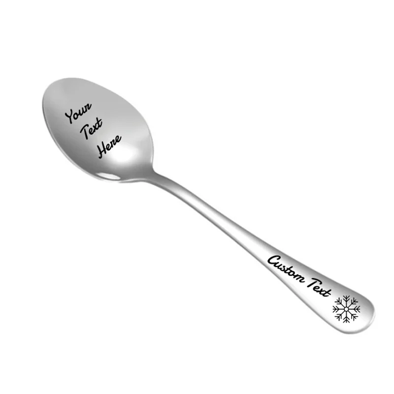 Изготовленная на заказ сделай сам кофейная ложка из нержавеющей стали с символом