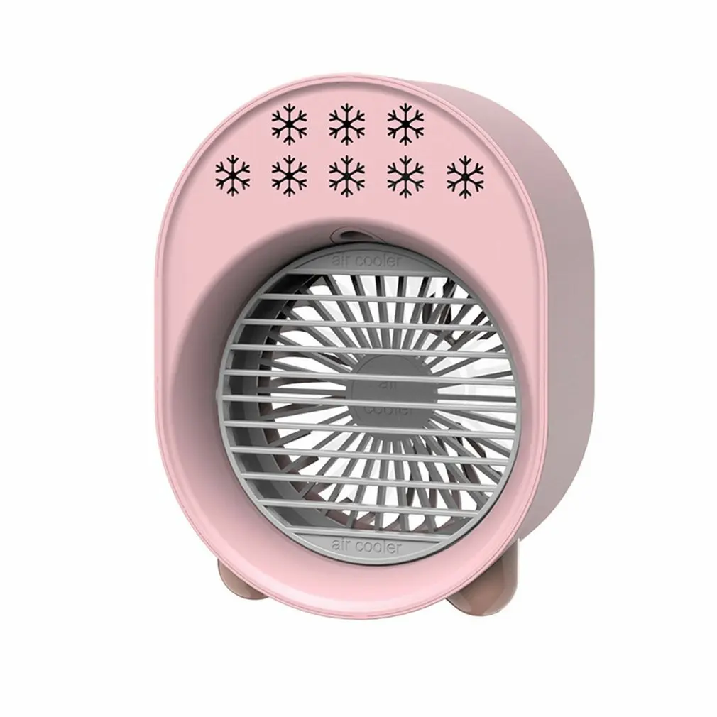 

Personal Air Cooler Evaporative Conditioner Desktop Cooling Fan Mini USB Air Conditioner Fan With 3 Wind Speeds Night Light