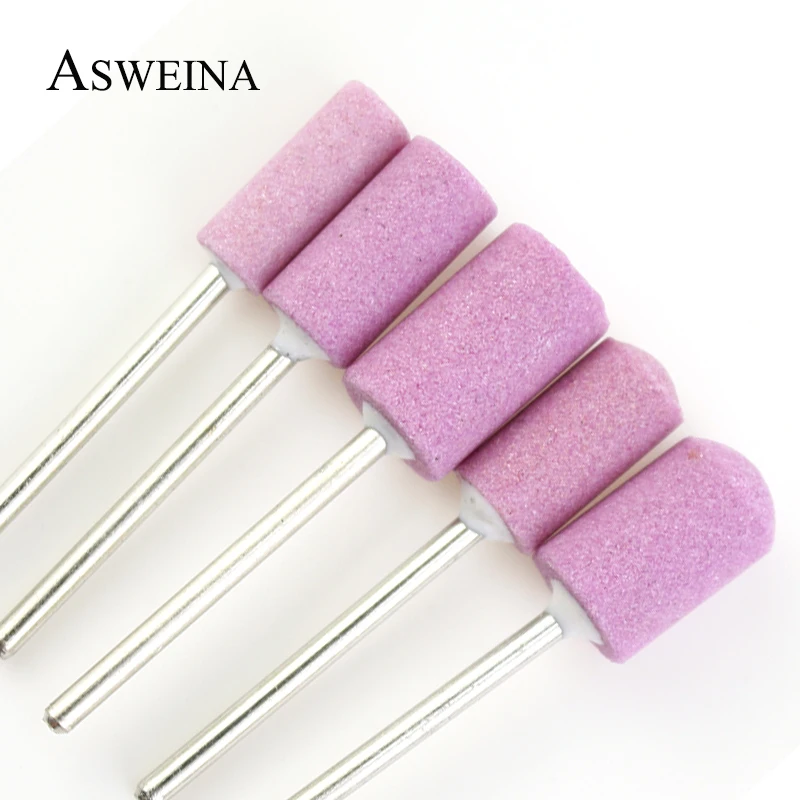 ASWEINA 12 шт. розовая керамическая каменная фреза для ногтей Корундовая