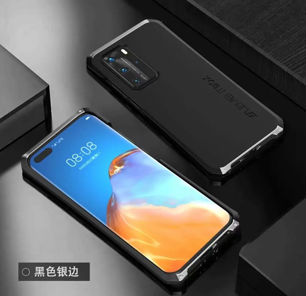 

Luxury Shockproof Metal Phone Case For Huawei P40/P40 Pro Thin Hard Aluminium & Hybrid Pc Case For Huawei P40 Pro Cover