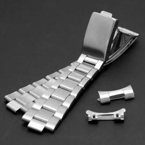 

20mm Brush Solid Stainless Steel Oyster dive Watch Bracelet Band Strap fit for rolex watch