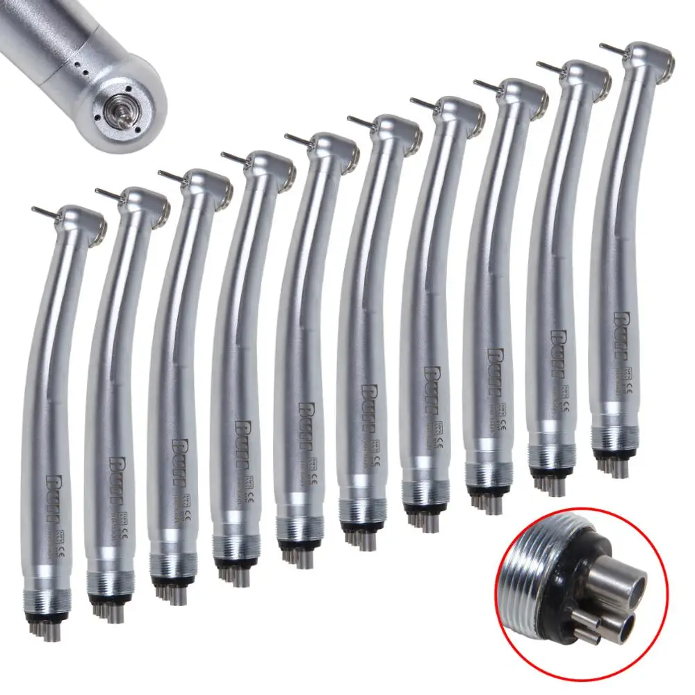 10X стоматологический высокой Скорость Кнопка бормашины с 4 отверстиями