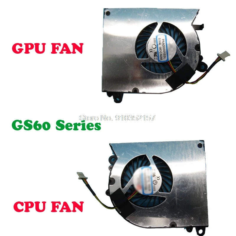

OEM вентилятор для MSI GS60 PAAD06015SL WS60 2bo 6QC 6QH 6QI 6QJ 7RJ GP60 2PC GS60 2PL 2PE 2QE 2QC 2PM 6QC 6QE PX60 2QD 6QE 6AK