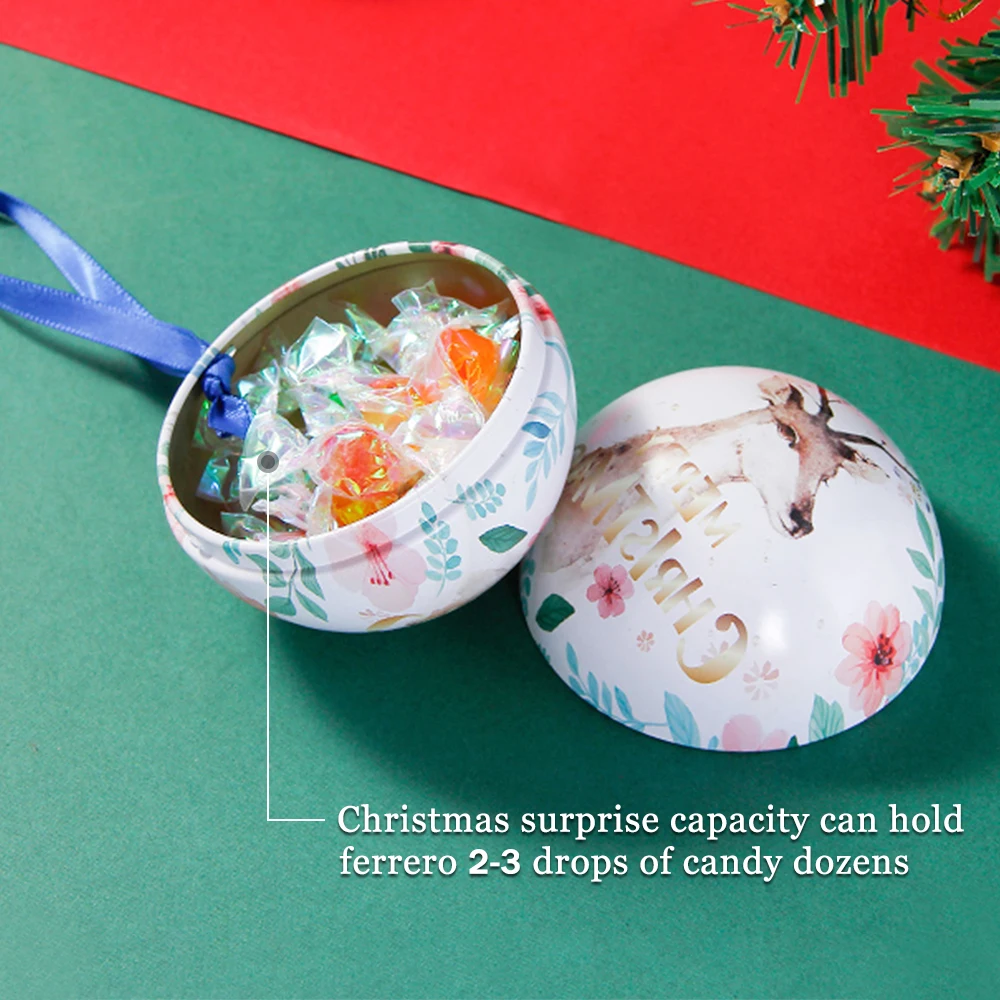 A - 5 шт. металлический шарик для конфет подвеска на рождественскую елку детские