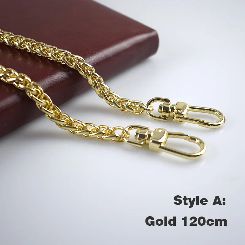 Meetee 120cm Handbag Metal Chains Bags Shoulder Strap Purse Handles with Buckles Bag Replacement Parts Accessories | Дом и сад