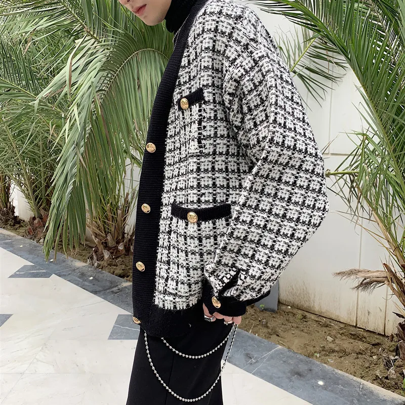 Корейская мужская модная одежда маленький настоящий свитер мужской