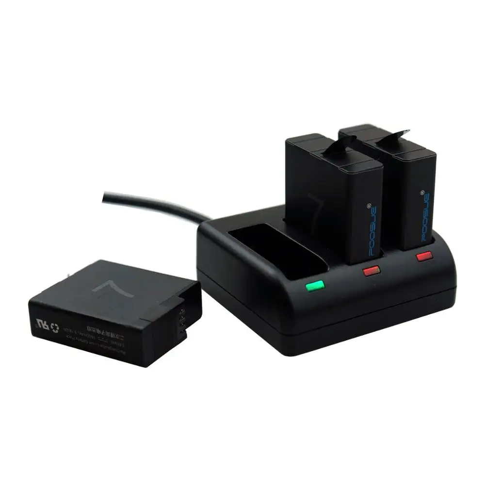 AHDBT 501 3 way для gopro hero 6 зарядное устройство 7 черная батарея hero6 8 hero8 hero7 5