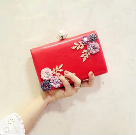Большой Размеры Для женщин Сумочка, вечерние сумки для вечерние новые Для женщин через плечо на цепочке сумка дамская мода день клатч сумка Для женщин через плечо - Цвет: Красный