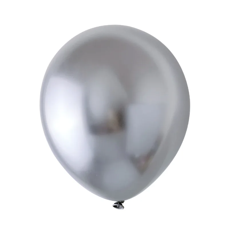 10PCS silver1 10 шт. 12 дюймов металлические шары латексные конфетти-Блестки Блестящие жемчужные металлические цвета день рождения Свадебный шар Декор поставки - Цвет: 10PCS silver1