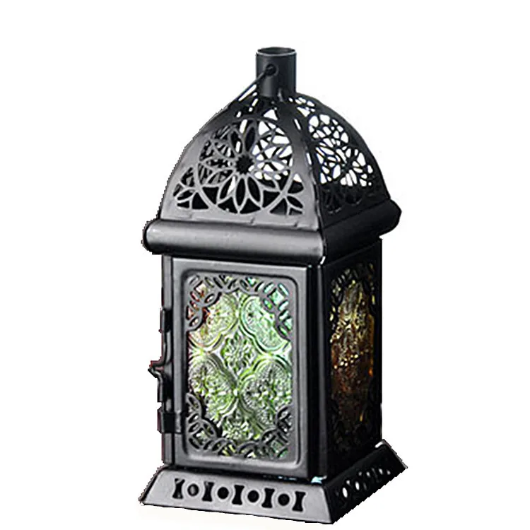 

Wrought iron candle holder retro iron wire wind lamp home decoration supplies ornaments mini garden accessories