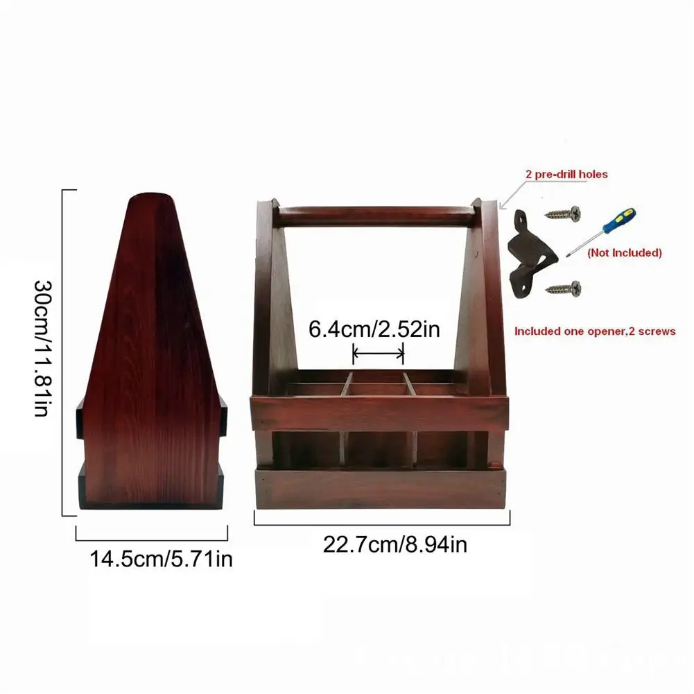 Переносной пивной бокал вина корзина для хранения коробка открывалка бутылок