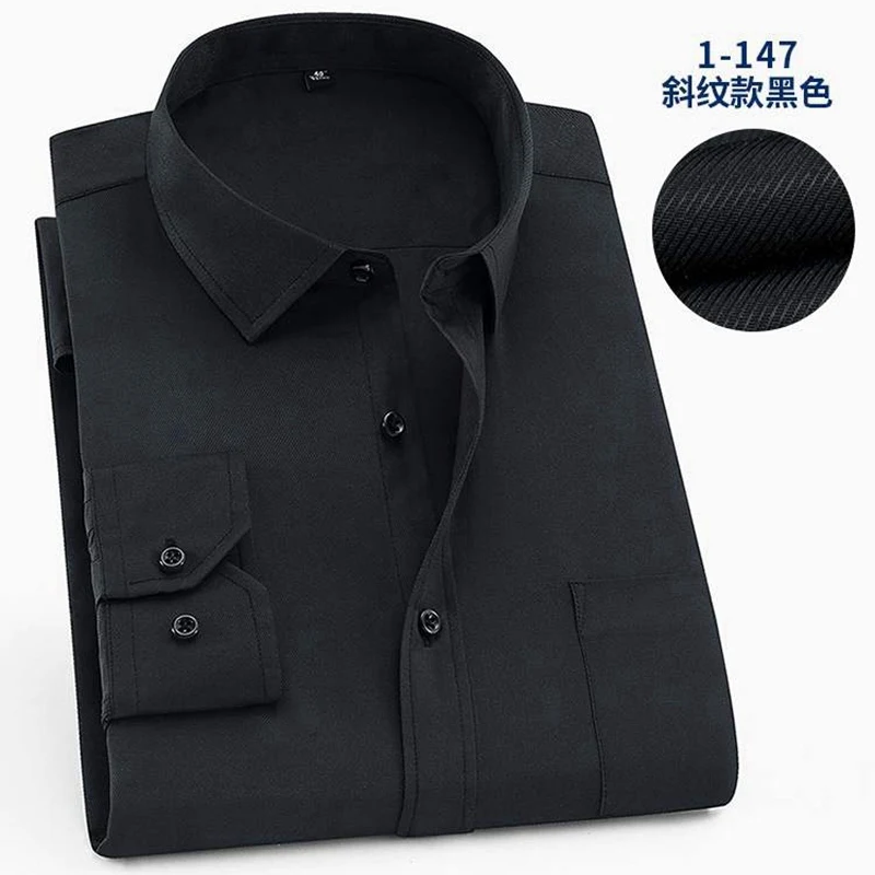 Высококачественная Осенняя фотосессия 8XL Мужская официальная синяя рубашка