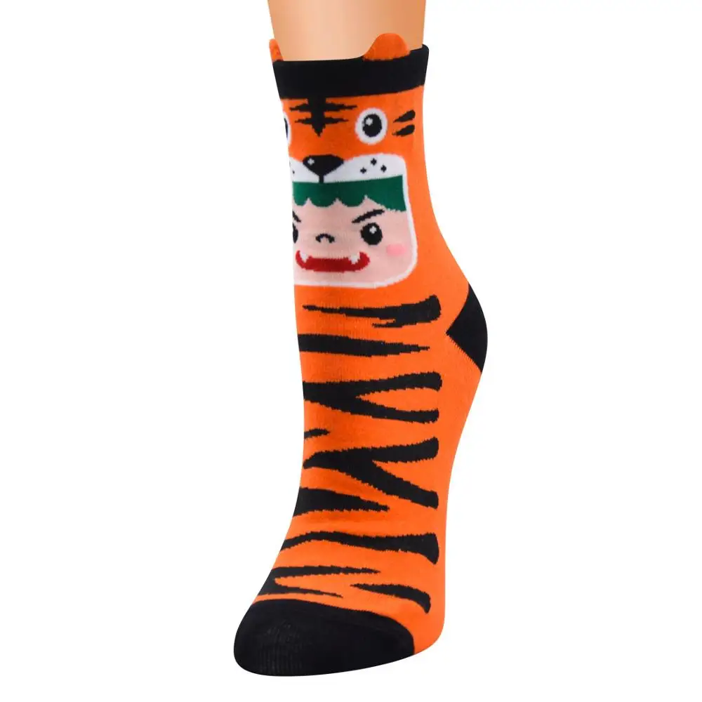 Женские носки новые индивидуальные хлопковые забавные нескользящие в стиле