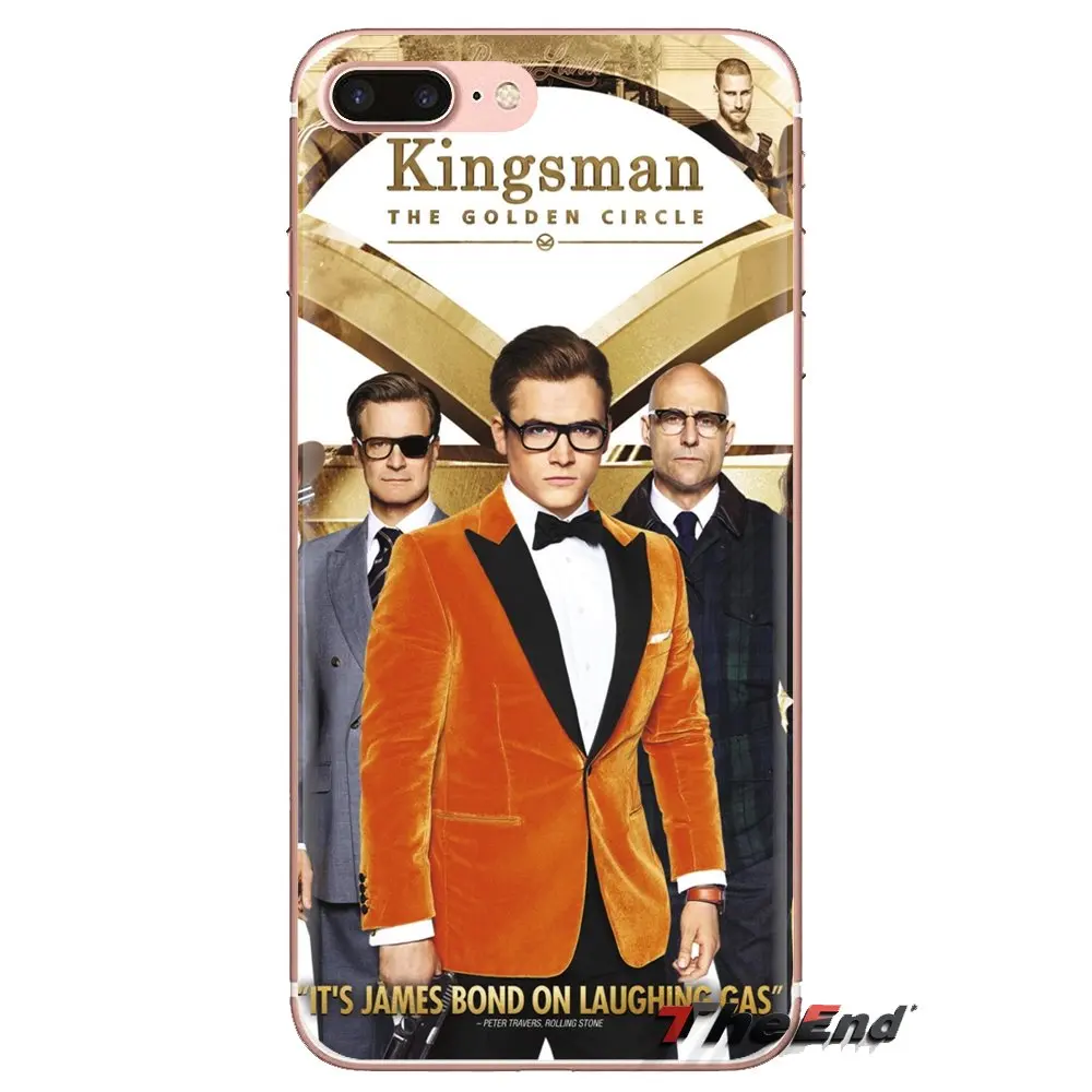 Kingsman The Golden Circle TPU Cases Cover For iPhone XS Max XR X 4 4S 5 5S 5C SE 6 6S 7 8 Plus Samsung Galaxy J1 J3 J5 J7 A3 A5 |