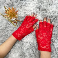 womens short spring cycling gloves summer half finger thin cotton gloves sun protection gloves cycling non slip driving gloves