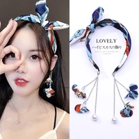bow hair hoops fashion retro new butterfly hairband cloth sweet hair clip for women girls hair accessories new