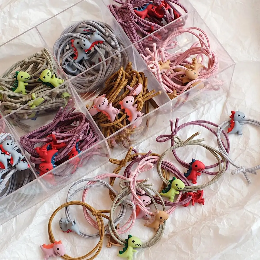 Корейская Милая резинка для волос с маленьким динозавром простая девушек