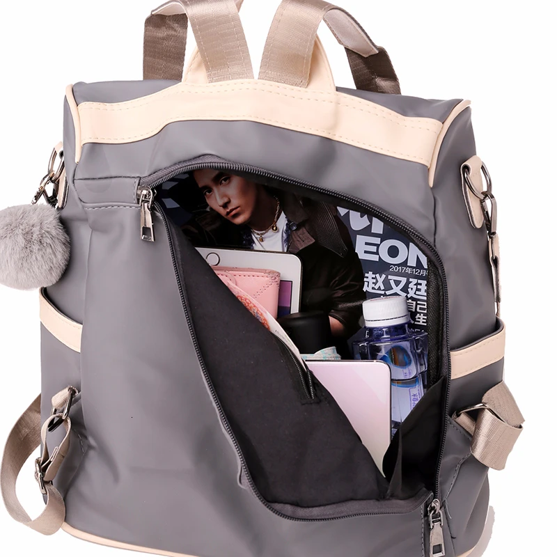 Женский нейлоновый рюкзак с твердой спинкой для девочек-подростков Большой