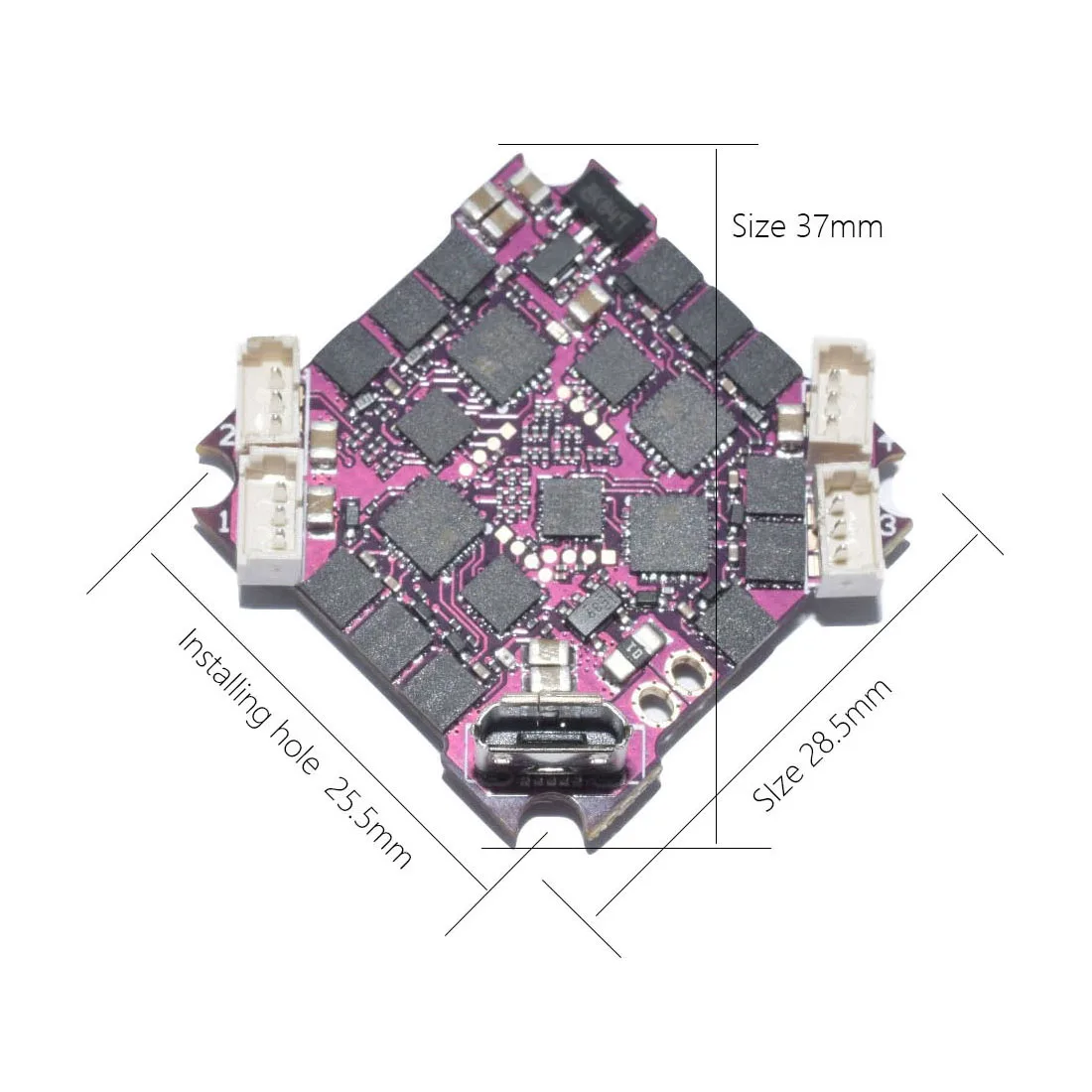 DIY FPV гоночный Дрон Combo 4x EX1103 бесщеточный двигатель + Supra-F4 F411 Контроллер полета AIO OSD