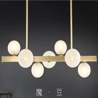modern light luxury chandeliers pipe suspension horizontal chandelier dining room ceiling hanging lamp kitchen island droplight