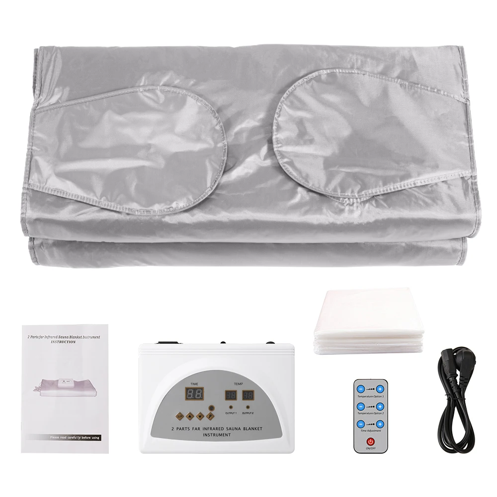 

EU US Stock Far-infrared Sauna Blanket Hand-reachable Design Digital Thermal Body Shaper For Weight Loss and Fitness