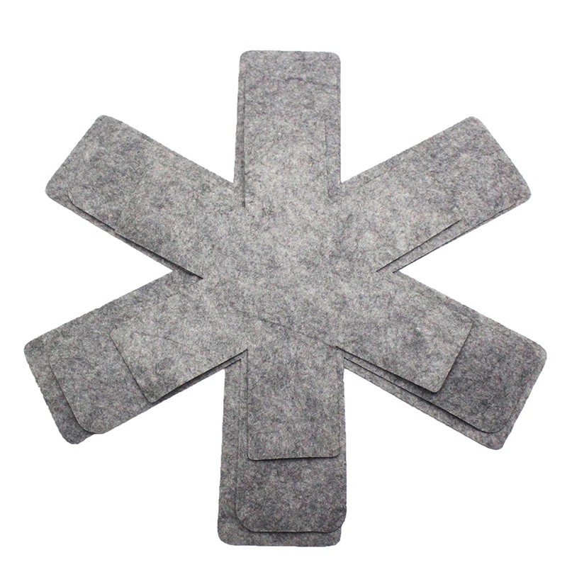 Разделители для кастрюль и сковородок 3 шт./лот с серым принтом премиум-класса