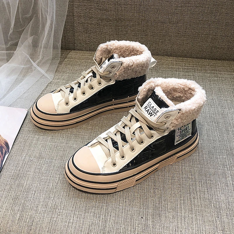 Женские дизайнерские парусиновые кроссовки брендовые зимние из искусственного