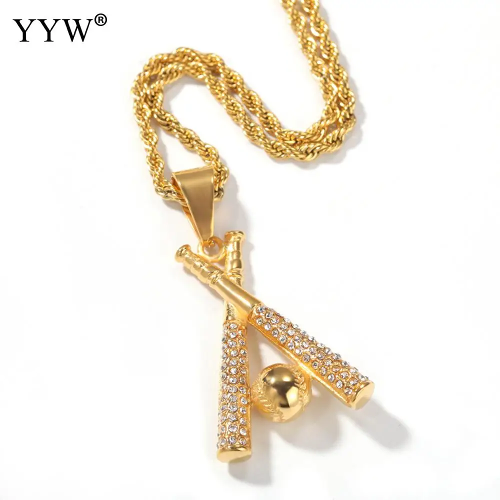 316L модное хрустальное ожерелье из нержавеющей стали унисекс панк вечерние