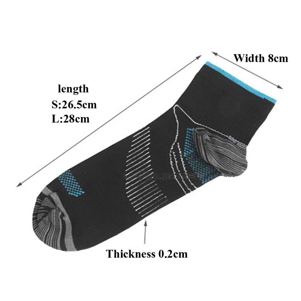 KOTKIKOFF Compression Socks Athletic Medical For Men & Women Ankle Non-Slid Socks Cotton Mesh Top Plantar Fasciitis Insert Socks