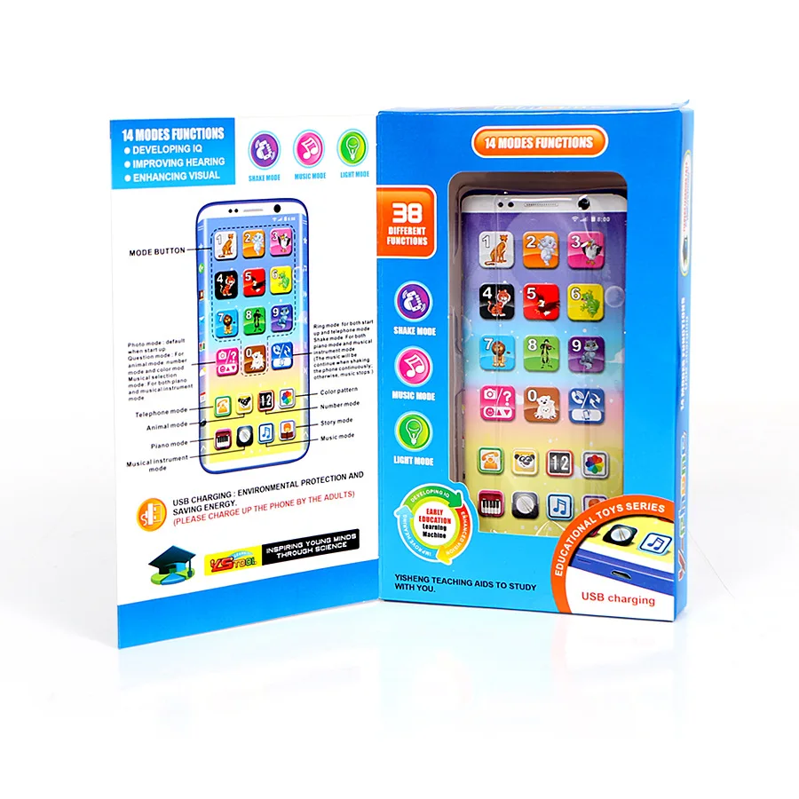 Музыкальный манекен игрушки мобильный телефон для детей Детский обучающий