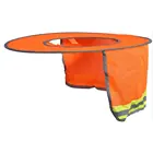 Защитный козырек от солнца для улицы, защитная твердая шляпа, козырек от солнца, шейный козырек, Светоотражающая полоса, защитный шлем, козырек