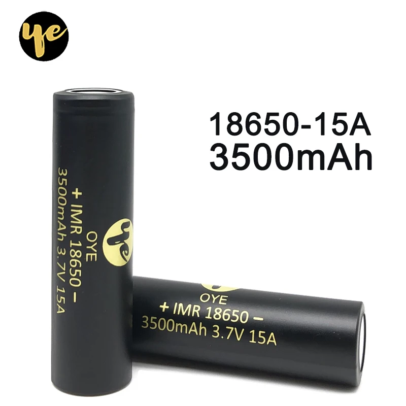 Новинка 18650 литий-ионная аккумуляторная батарея 3500mAh 15A литиевая батарея с высоким дренажом для Flashinglight Vaping 3,7 V 18650 батарея