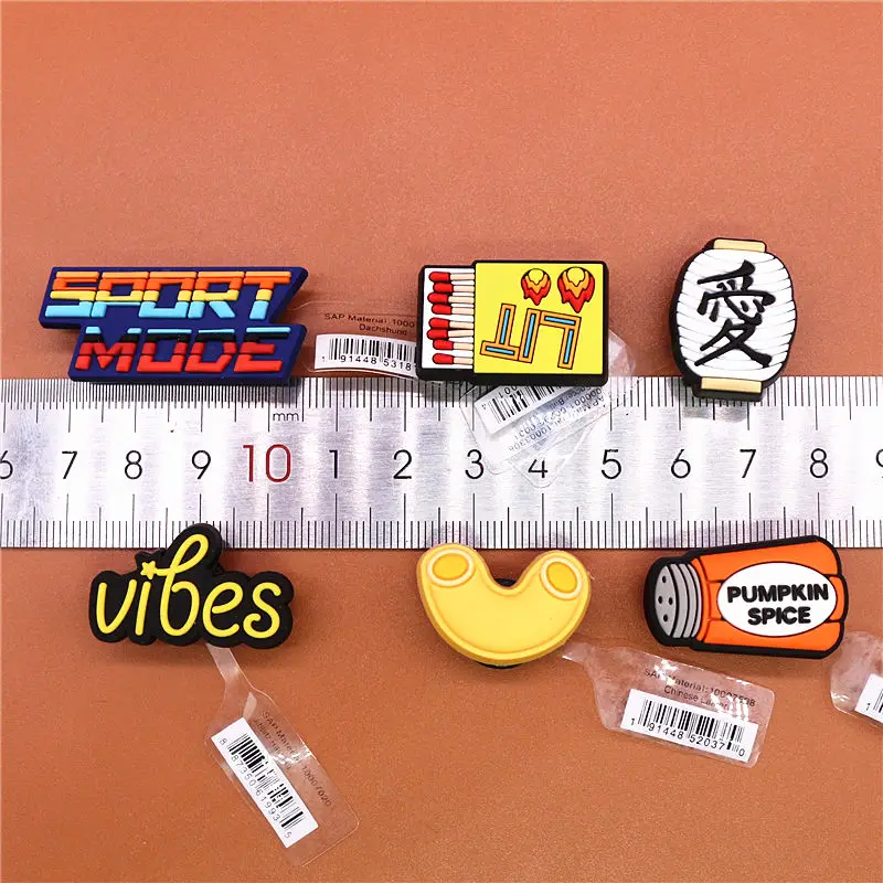 Original PVC Croc Shoe Charms Match Pepper Nuts Vibes Sandals Decorations Accessories Shoes Ornament for Jibz Kids Party Gifts