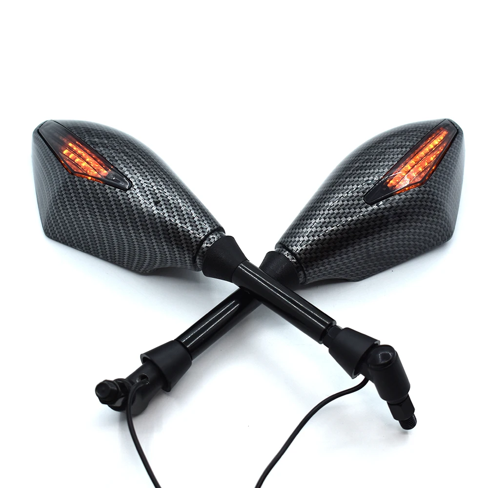 

Universal Motorcycle mirrors LED Turn Signals Rearview Mirrors For KAWASAKI Z250 Z300 Z750 Z750S Z750R Z800 Z900 Z1000