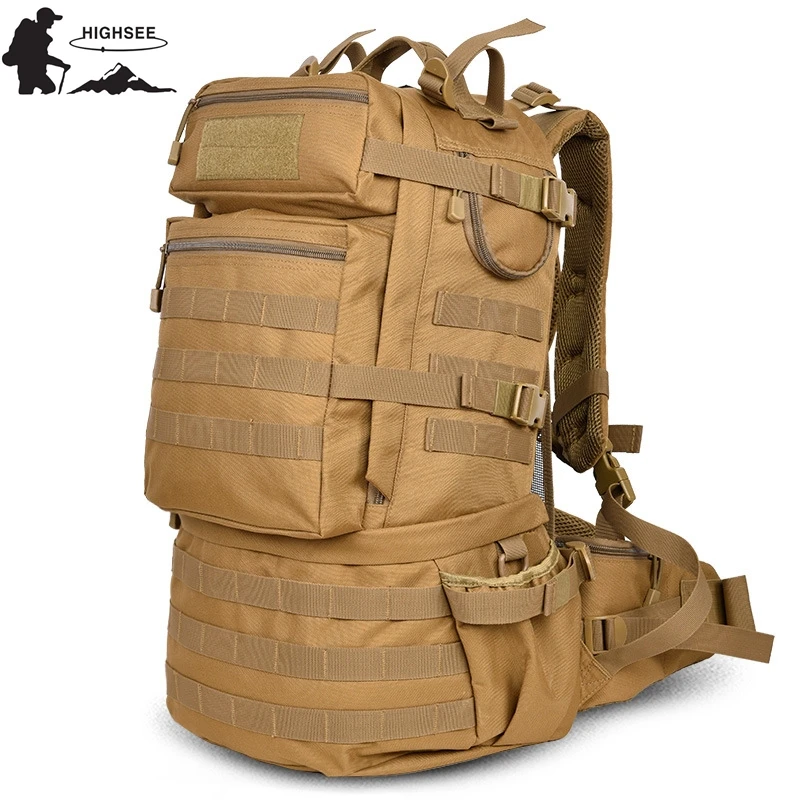 Большой военный рюкзак для мужчин 50 л тактический дорожный Рюкзак Сумка Molle