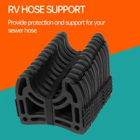 sidewinder rv sewer hose support made from sturdy lightweight plastic wont creep closed holds hoses in place no need for st