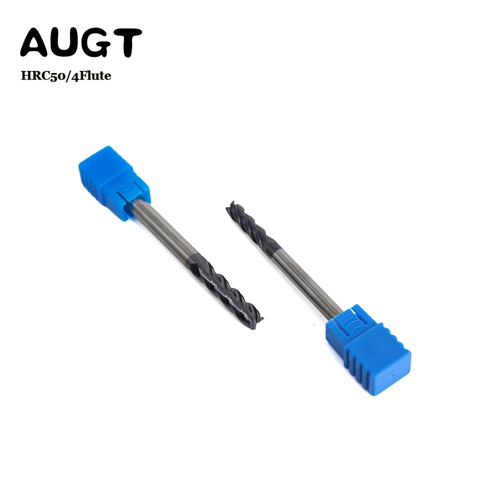 Концевая фреза Augusttools HRC50 4 флейты мм 5 6 8 10 карбидная Вольфрамовая сталь|Фреза| |