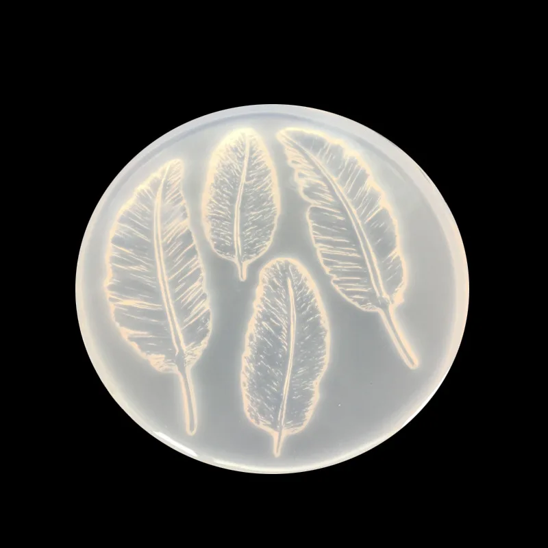 Прозрачная эпоксидная УФ силиконовая форма DIY ручной работы перо смолы формы для