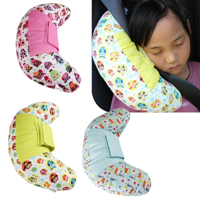 Детский плечевой коврик для автомобиля, плюшевая подушка, подголовник, разбирается и стирается, ремень для сиденья с подушкой от AliExpress WW