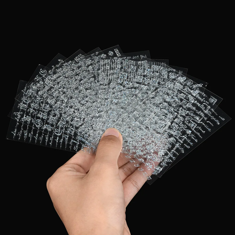 12 шт 3DMulti-elemen наклейки для нейл-арта наклейки для ногтей Типсы украшения DIY маникюр украшения для нейл-арта D40