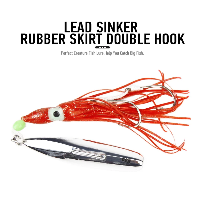 Рыболовная приманка для джиггинга свинцовая головка 90 г Тонущая металлическая